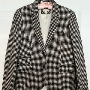 J. Crew Black and White Houndstooth Blazer (sz 12)